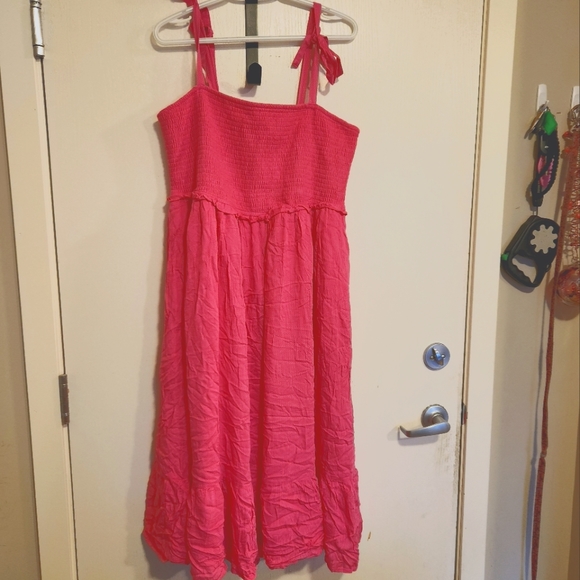 Torrid Midi Dress Pink - Picture 1 of 1